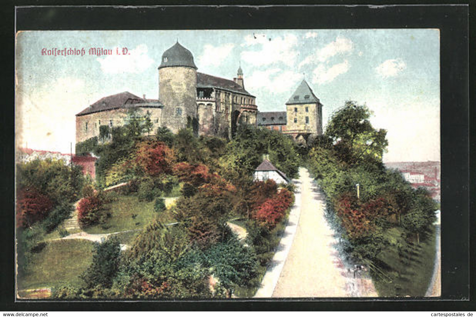 AK Mylau I. V., Kaiserschloss Im Sonnenschein - Mylau