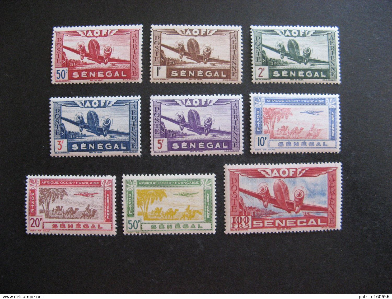 A). SENEGAL:  TB Série  PA N° 22 Au N° 30, Neufs X . - Airmail