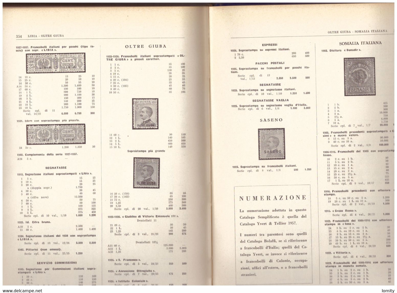 Catalogue Italie Bolaffi 1957 Catalogo Dei Francobelli Italiani 372 Pages - Italy