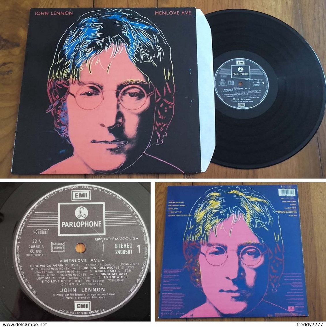 RARE French LP 33t RPM (12") JOHN LENNON (1986) - Rock