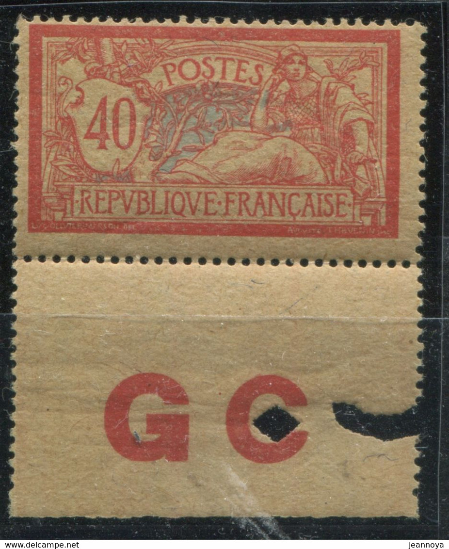 FRANCE - N° 119 AVEC MANCHETTE " GC " , 1 ére. CHARNIÈRE - BON CENTRAGE & TRES FRAIS - TB - 1900-27 Merson