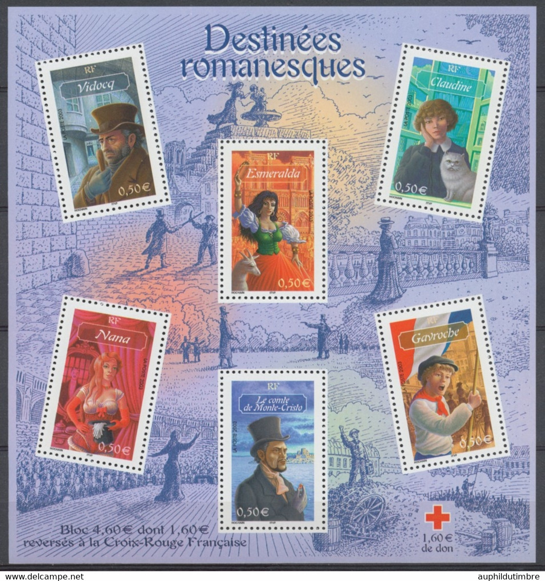 2003  France  BLOC FEUILLET  N°60, Personnages Célèbres  Neuf Luxe** YB60 - Neufs