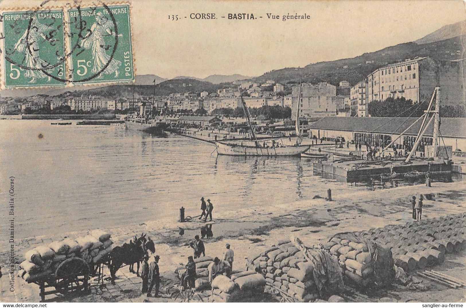 CPA 20 CORSE BASTIA VUE GENERALE - Bastia