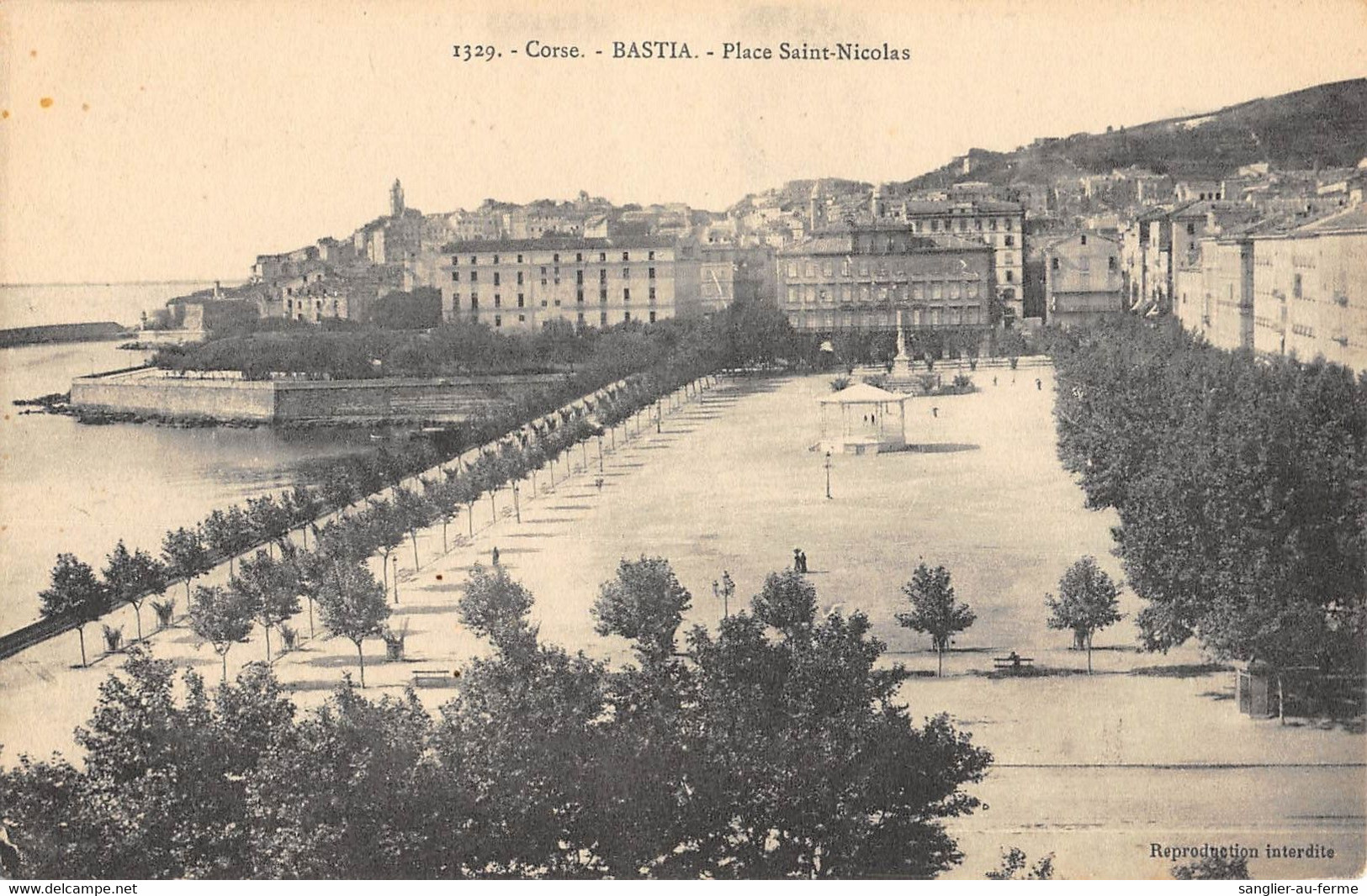 CPA 20 CORSE BASTIA PLACE SAINT NICOLAS - Bastia