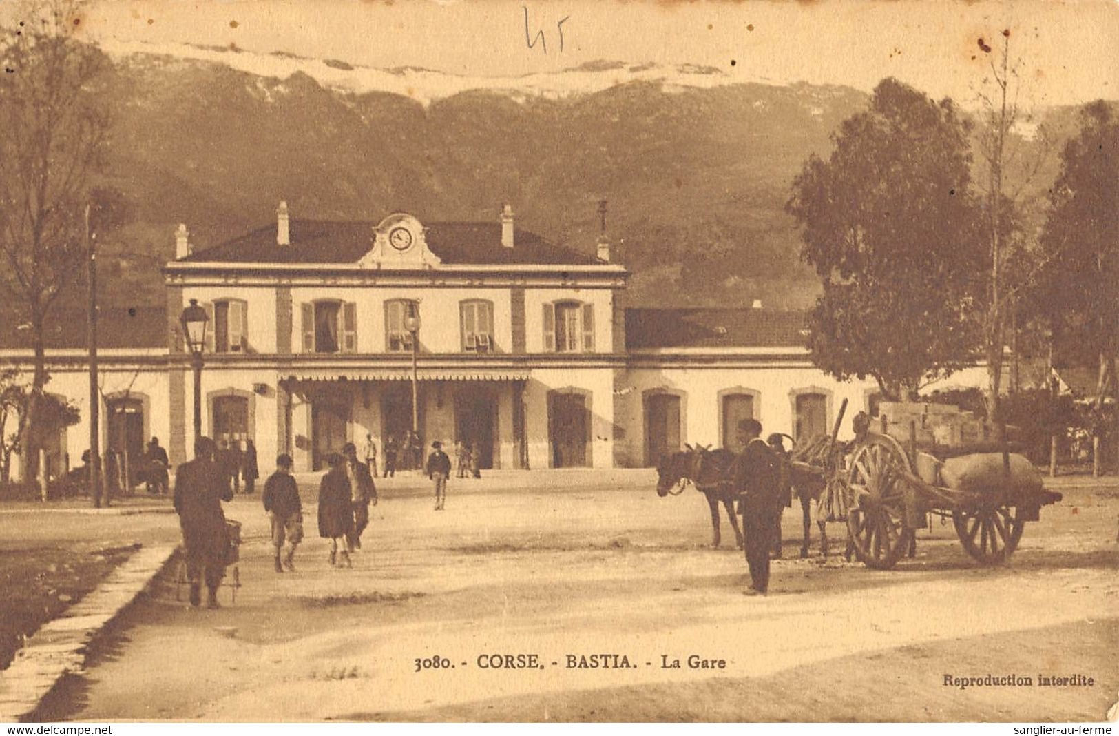 CPA 20 CORSE BASTIA LA GARE - Bastia