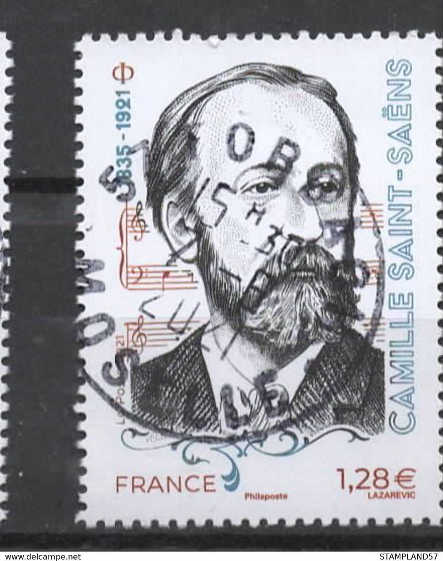 FRANCE 2021 - Timbre - Camille Saint-Saëns Oblitéré Cachet Rond - Usati