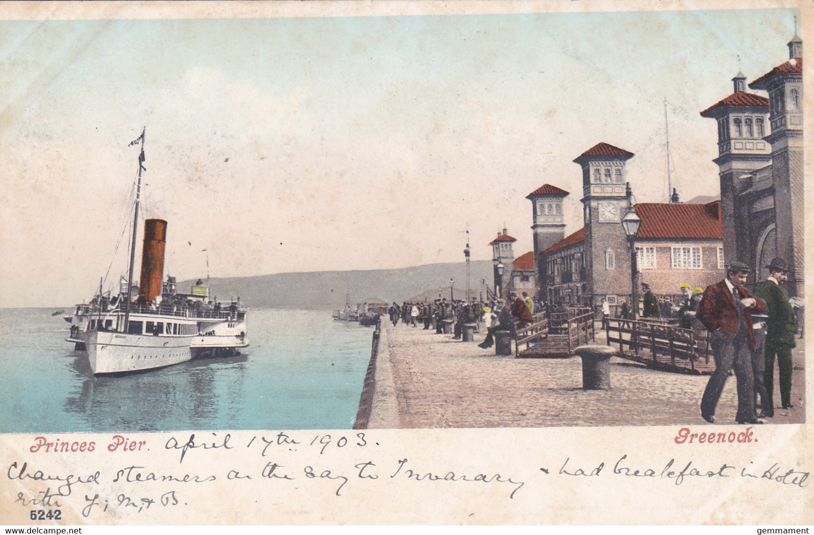 GREENOCK - PRINCES PIER 1903 - Renfrewshire