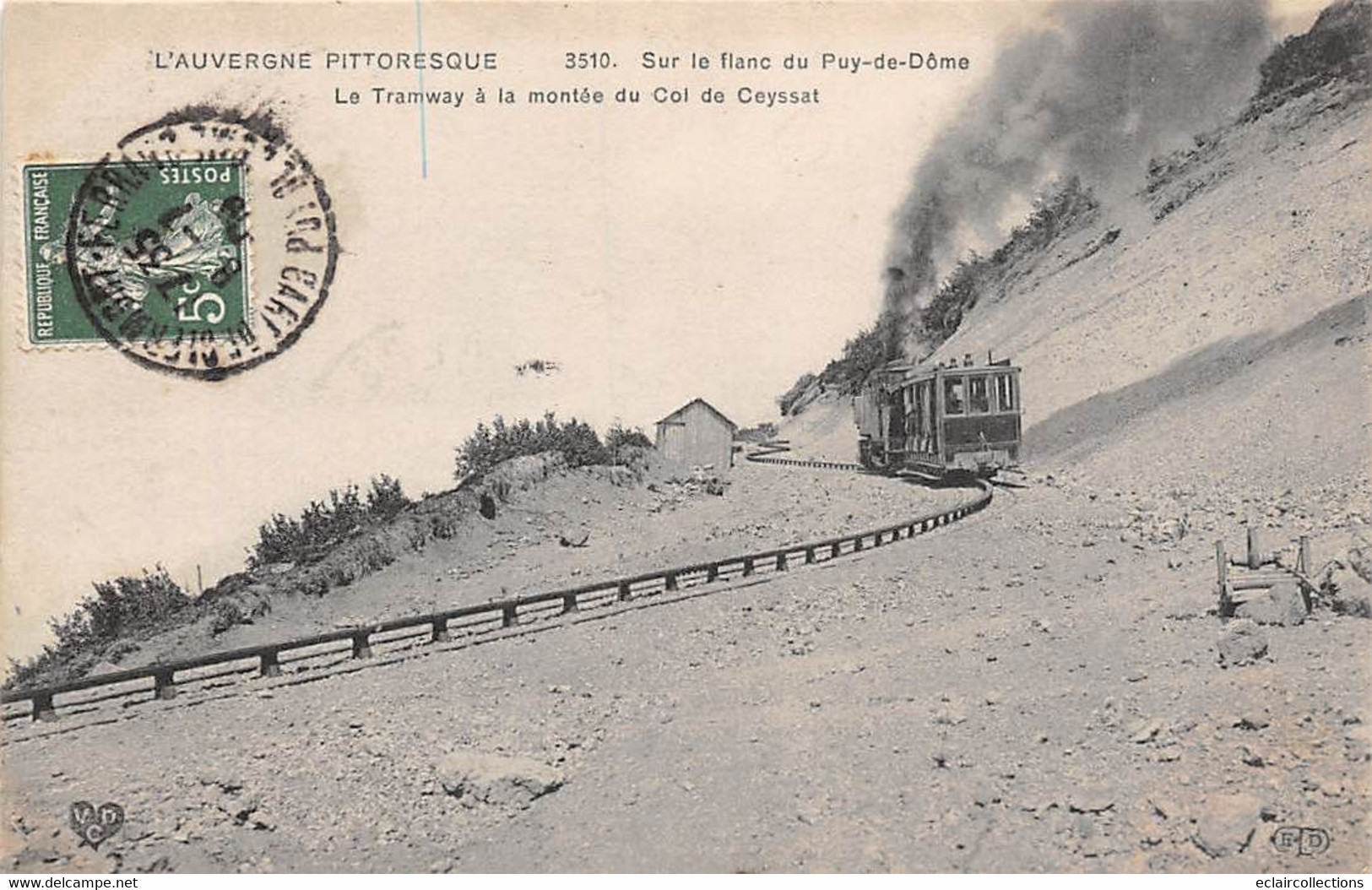 Puy De Dôme        63       Tramway à La Montée Du Col De Ceyssat   (voir Scan) - Sonstige & Ohne Zuordnung