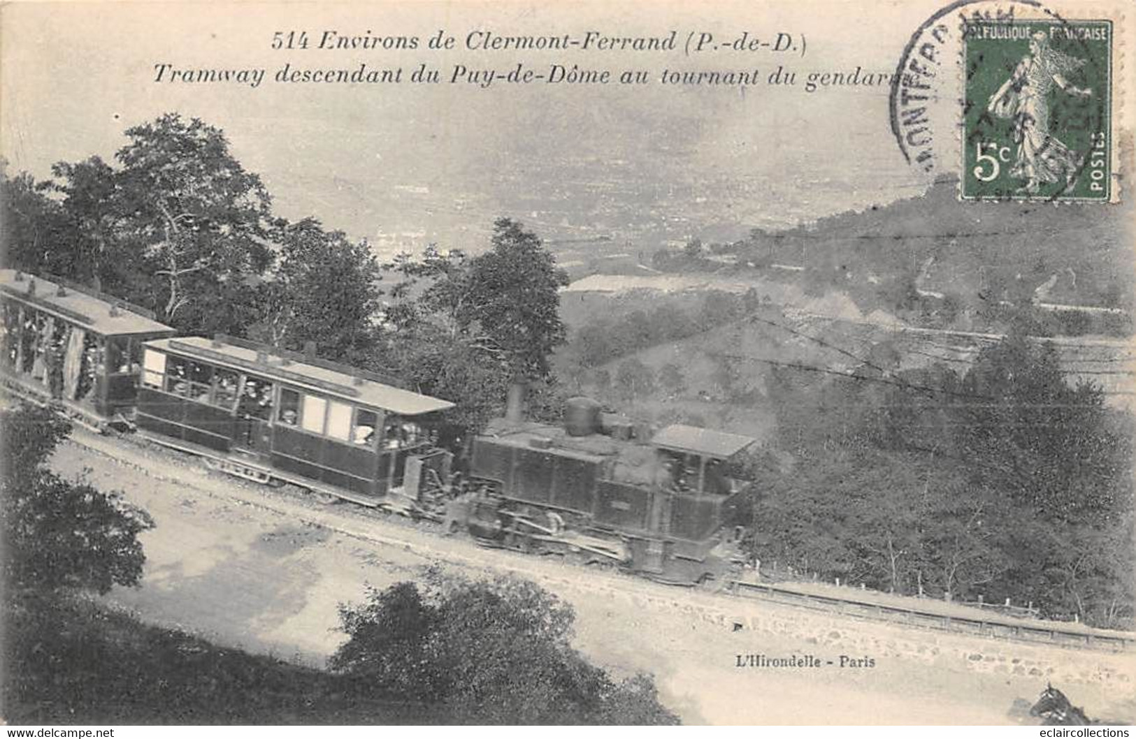 Puy De Dôme        63       Tramway Au Tournant Du Gendarme  (voir Scan) - Sonstige & Ohne Zuordnung