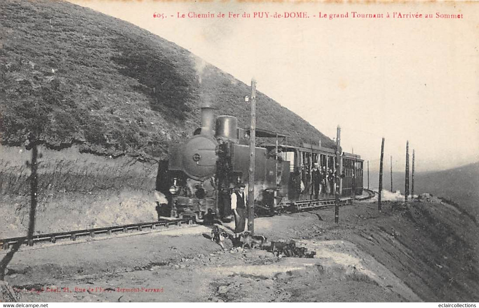 Puy De Dôme        63       Tramway Le Grand Tournant à L'arrivée Au Sommet   (voir Scan) - Andere & Zonder Classificatie