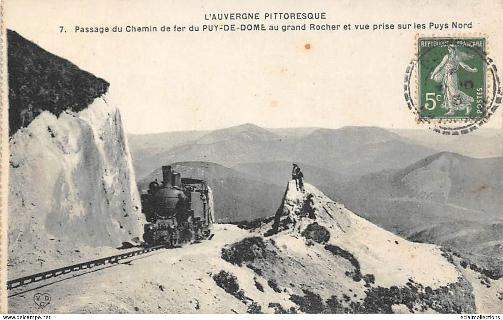 Puy De Dôme        63       Tramway Passage Du Grand Rocher      VDC 7   (voir Scan) - Andere & Zonder Classificatie