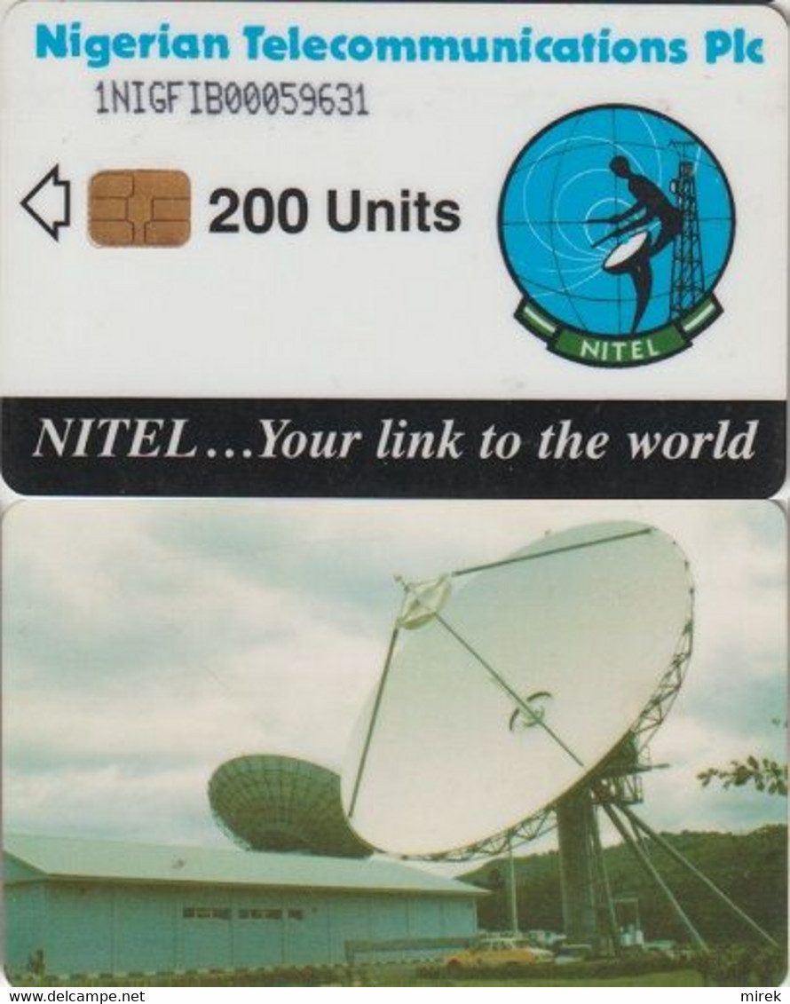 315a/ Nigeria; Satellite, PLC, 200 Ut., 1NIGFIB, Crossed 0 - Nigeria