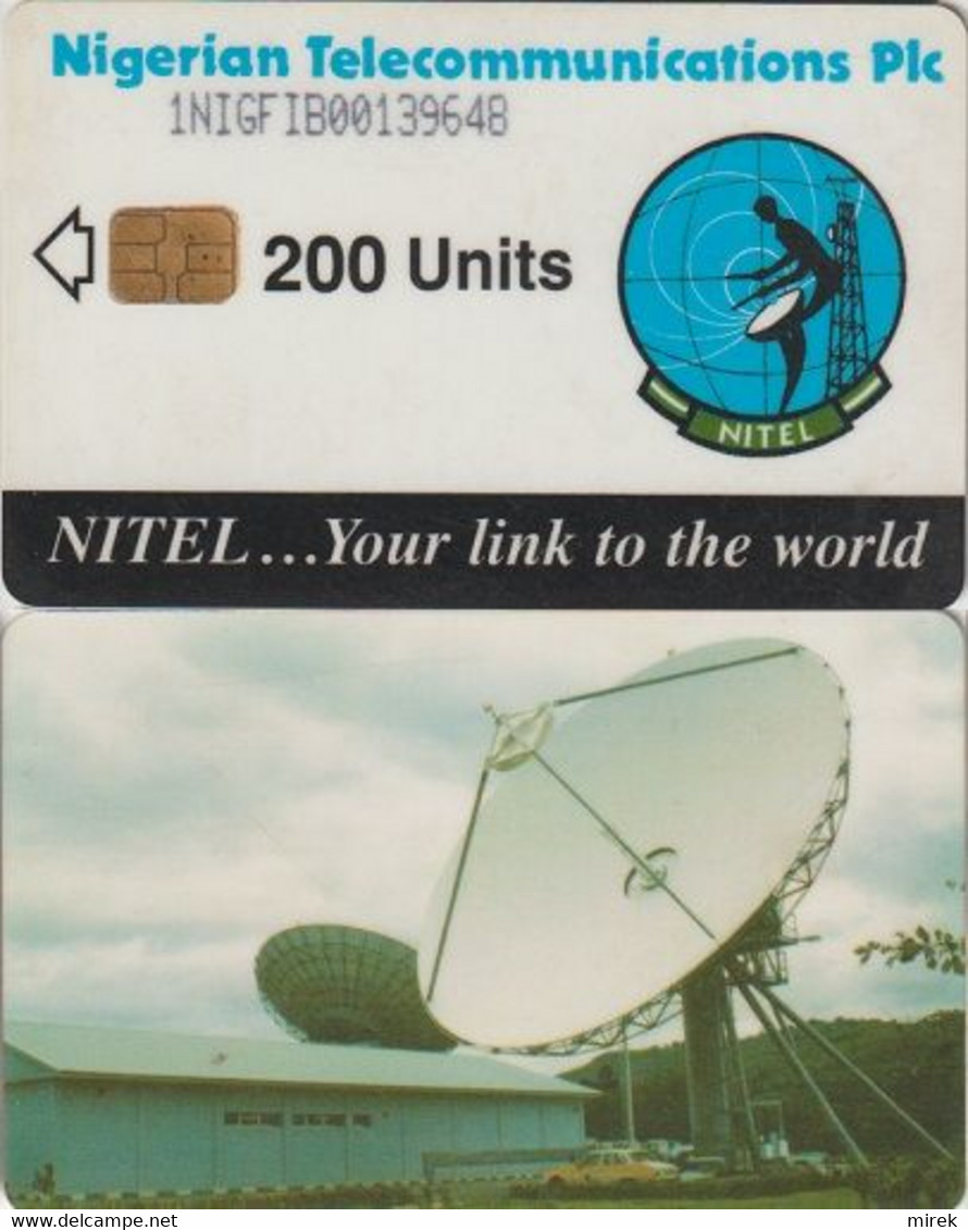 314/ Nigeria; Satellite, PLC, 200 Ut., 1NIGFIB, Crossed 0 - Nigeria