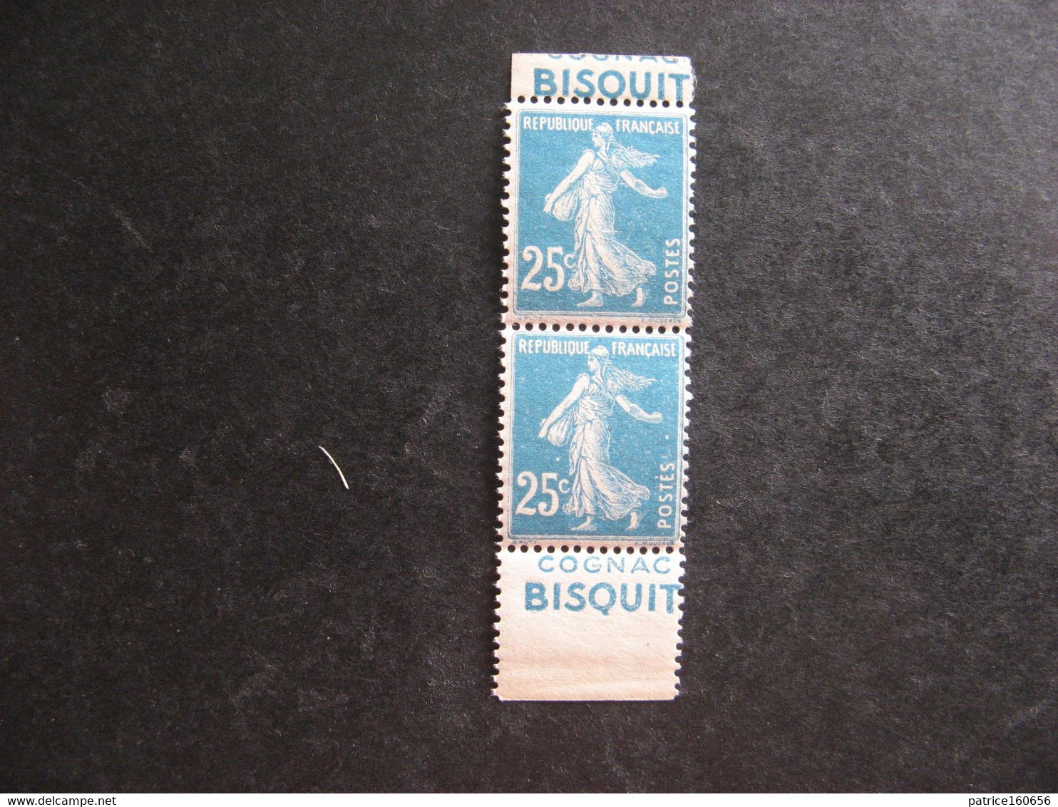 TB Paire Verticale De Carnet Du N° 140g , Avec Pub. " BISQUIT" + " BISQUIT", Neuve XX. - Unused Stamps