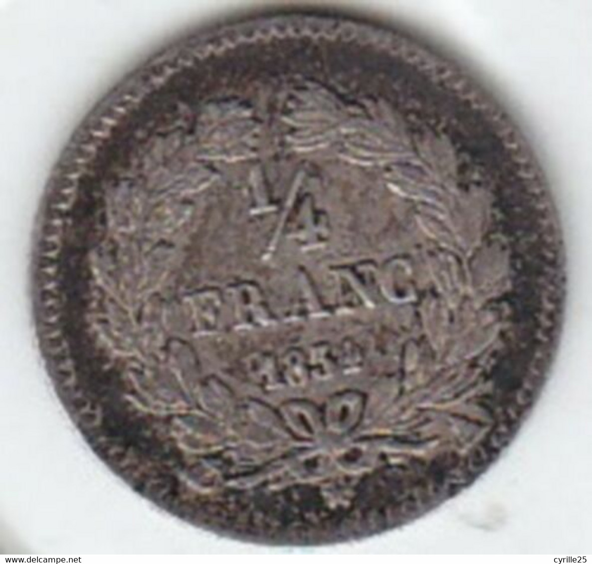 1/4 FRANC Argent LOUIS PHILIPPE I 1834 A Très Belle Qualité - 1/4 Franc