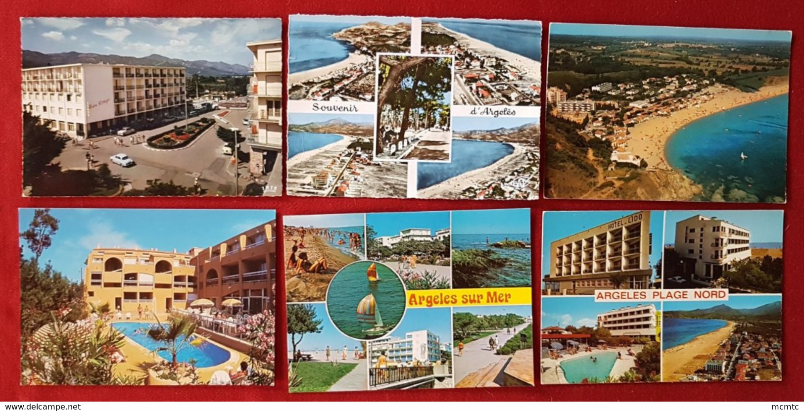 6 Cartes -   Argeles Sur Mer   -   [66]  - Pyrénées Orientales - Argeles Sur Mer