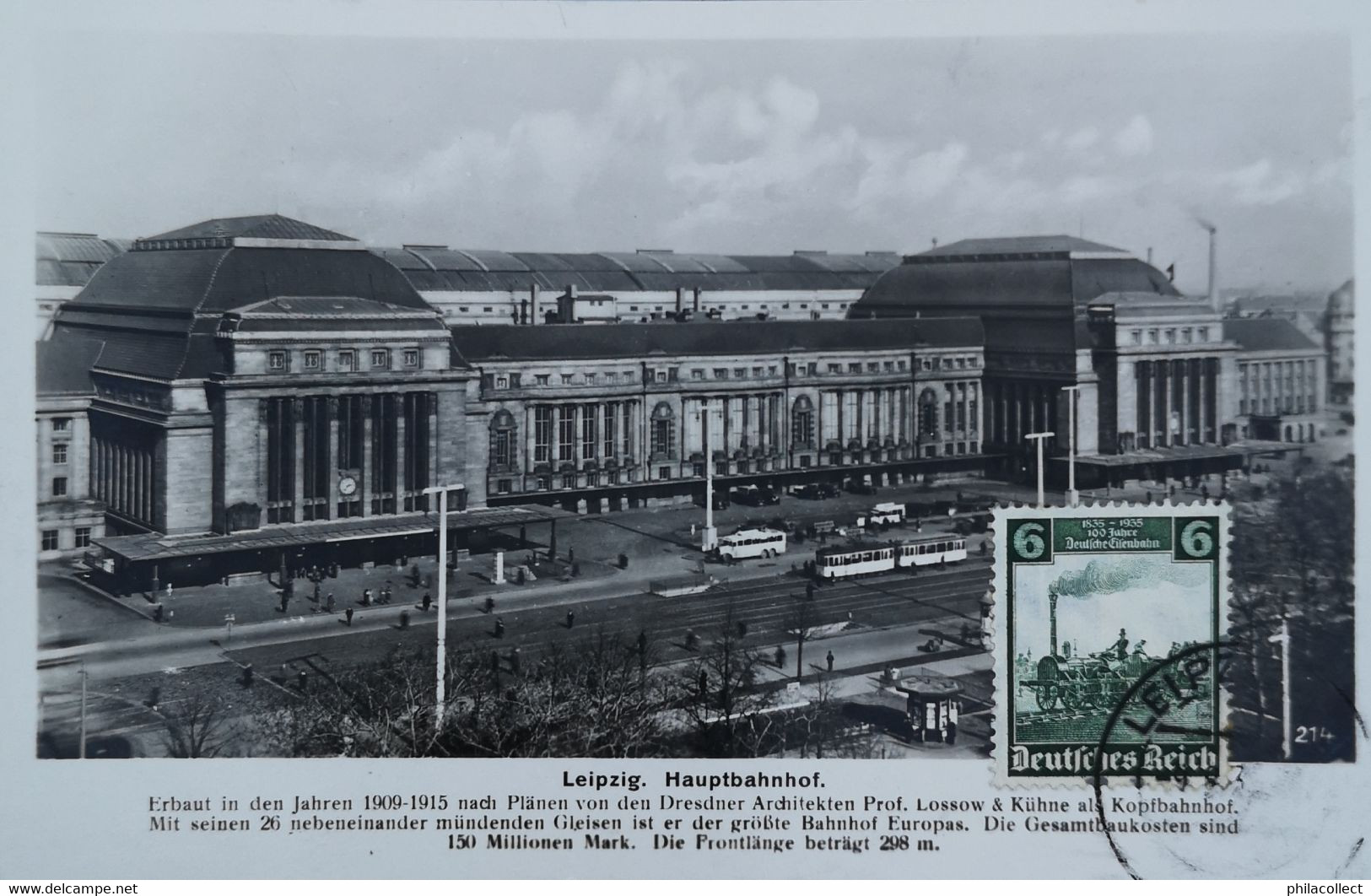 Leipzig // No5. Hauptbahnhof (Tram - Strassenbahn - Railway) 19?? - Leipzig