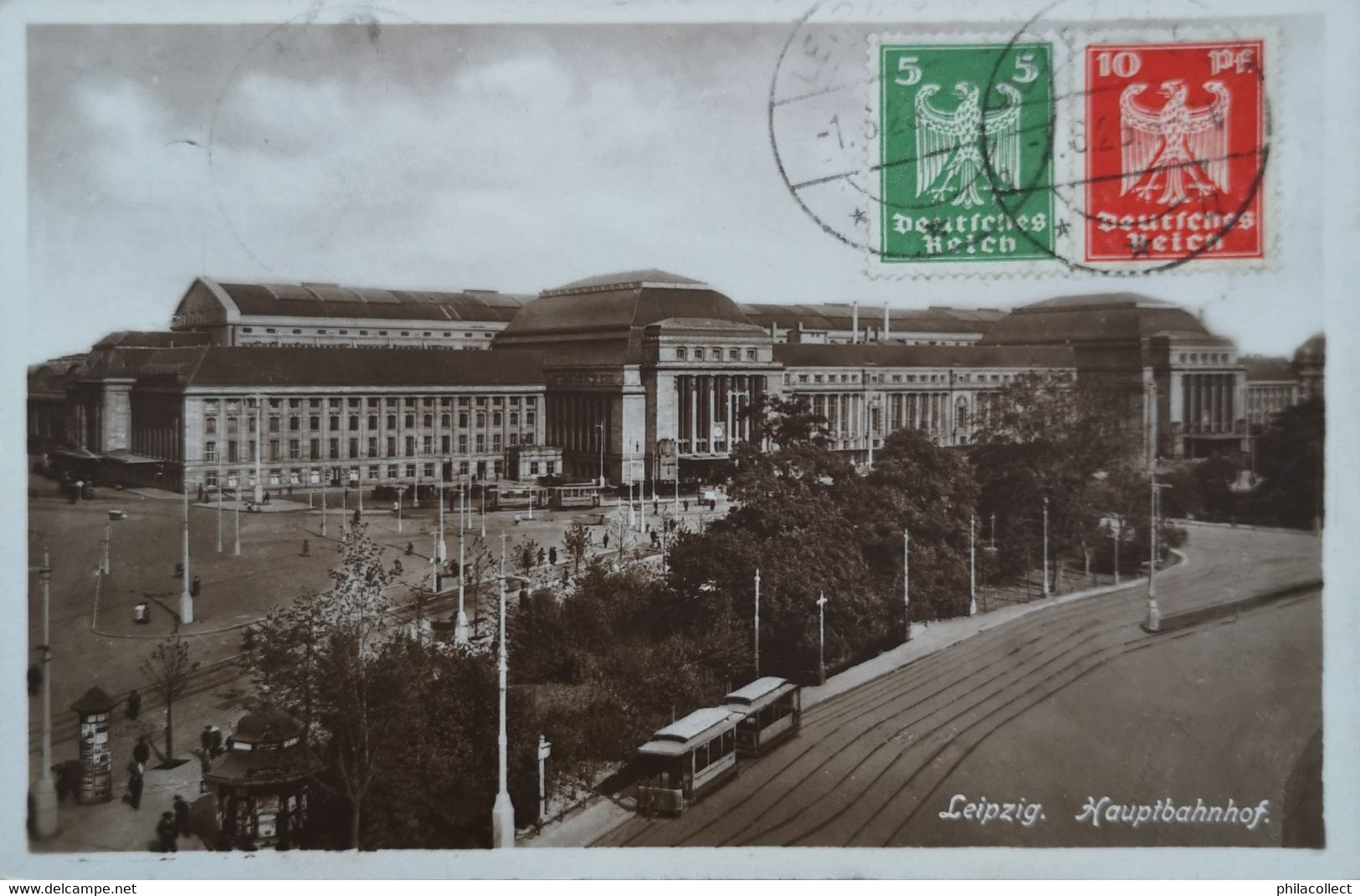 Leipzig // No6. Hauptbahnhof (Tram - Strassenbahn - Railway) 1926 - Leipzig