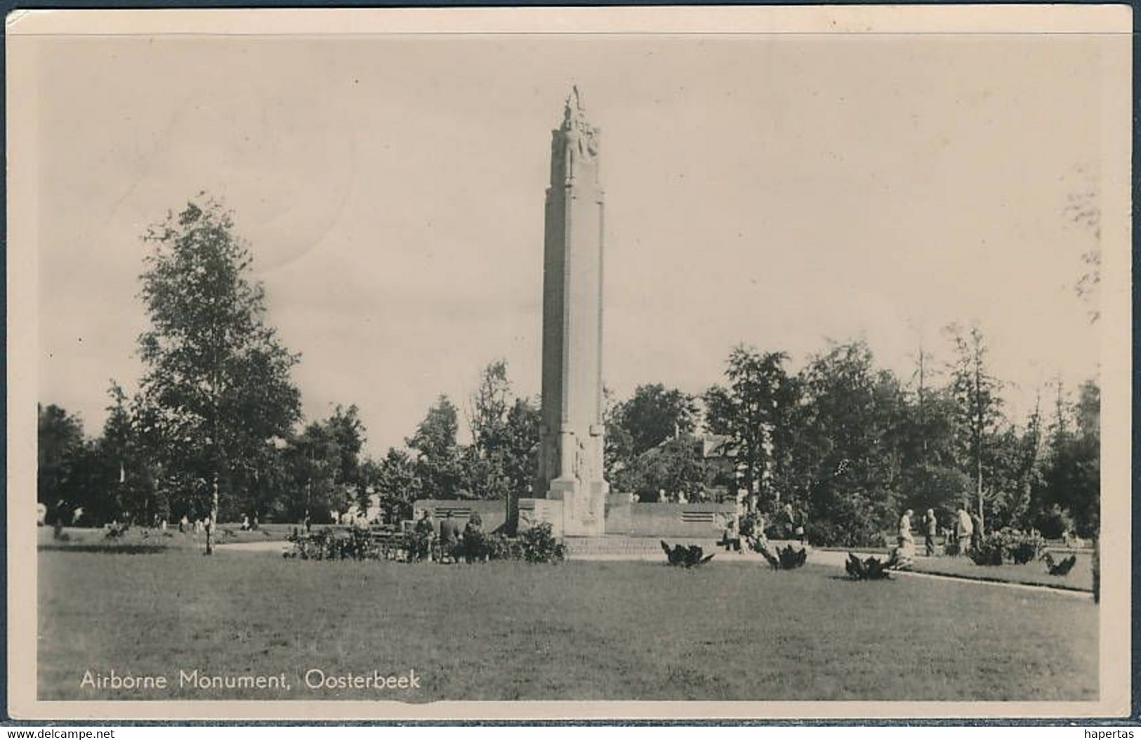 Oosterbeek, Airborne Monument - Posted 1949, Real Photo Postcard - Oosterbeek