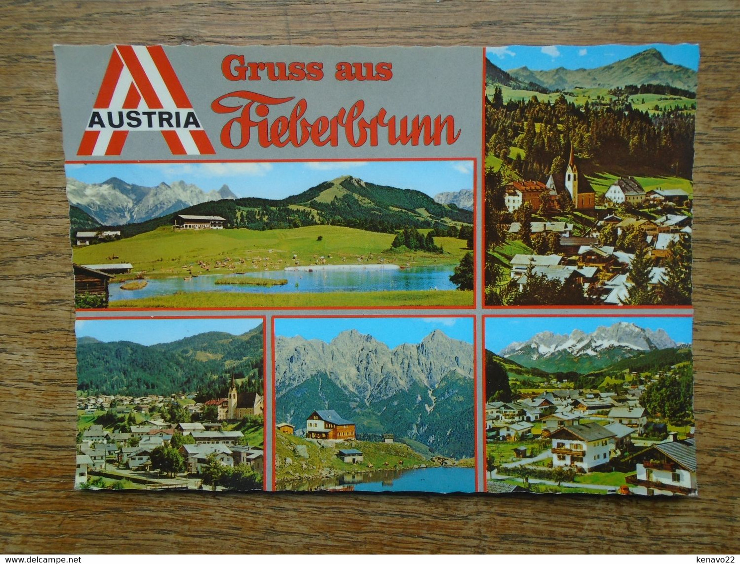 Autriche , Gruss Aus Fieberbrunn "" Beaux Timbre Et Cachets "" - Fieberbrunn