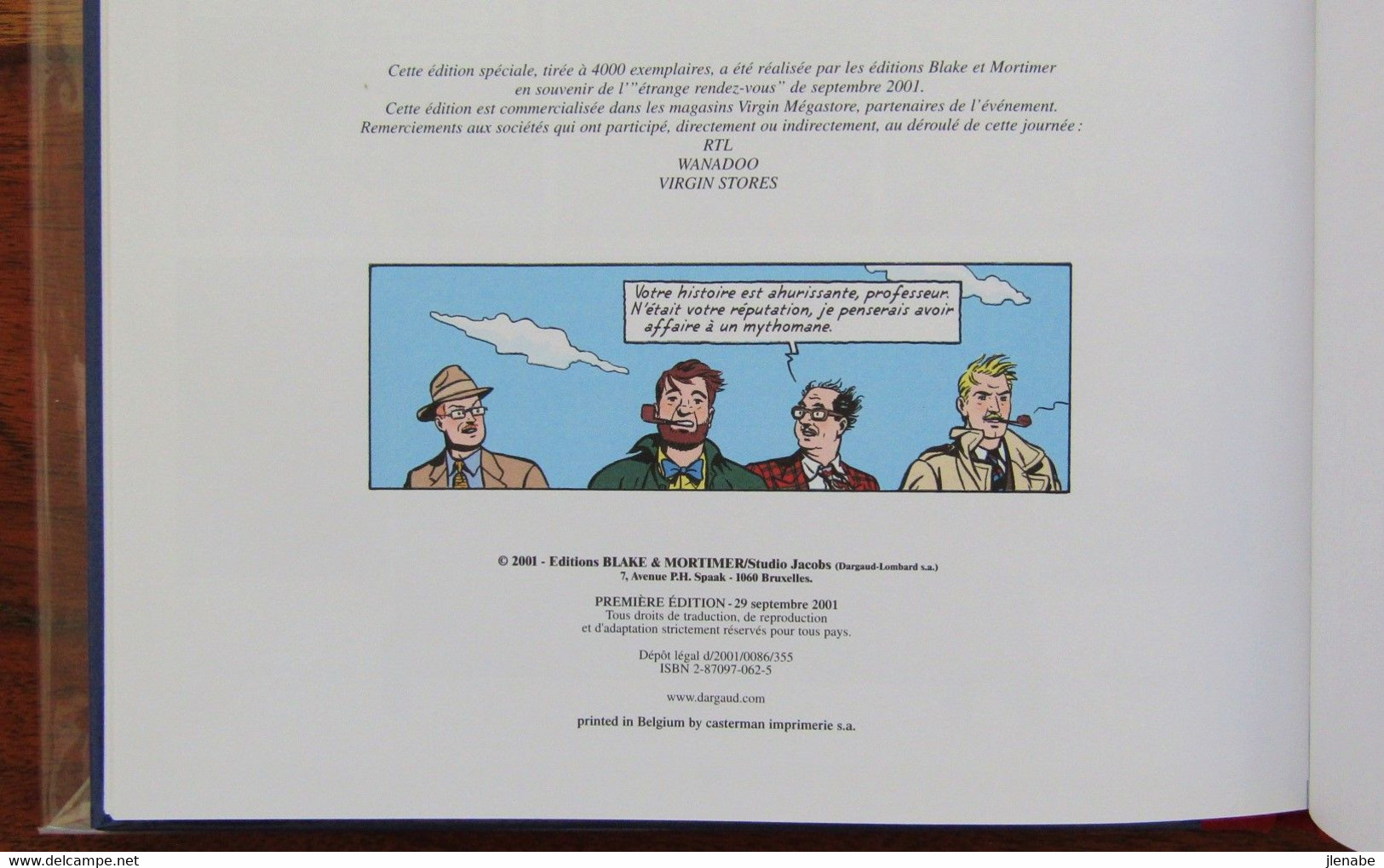 Blake Et Mortimer " L'étrange Rendez-vous " Tirage Limité 4000 Exemplaire - Blake Et Mortimer