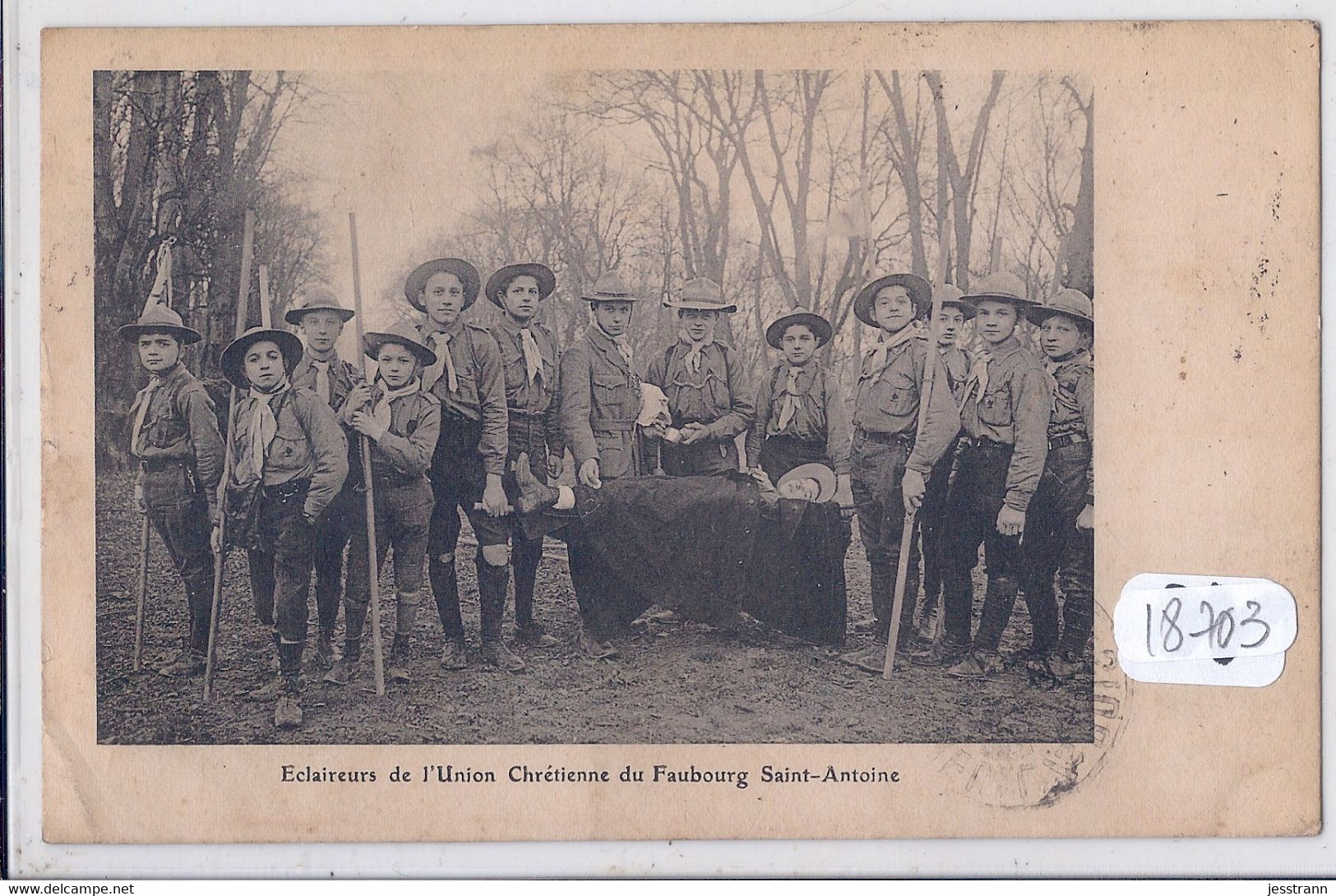 SCOUTISME- ECLAIREURS DE L UNION CHRETIENNE DU FAUBOURG SAINT-ANTOINE- PARIS XII EME- - Movimiento Scout