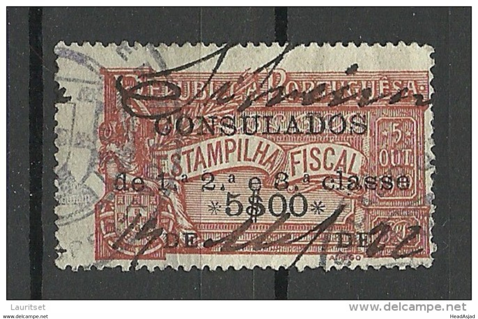 PORTUGAL Old Consular Tax Stamp O - Used Stamps