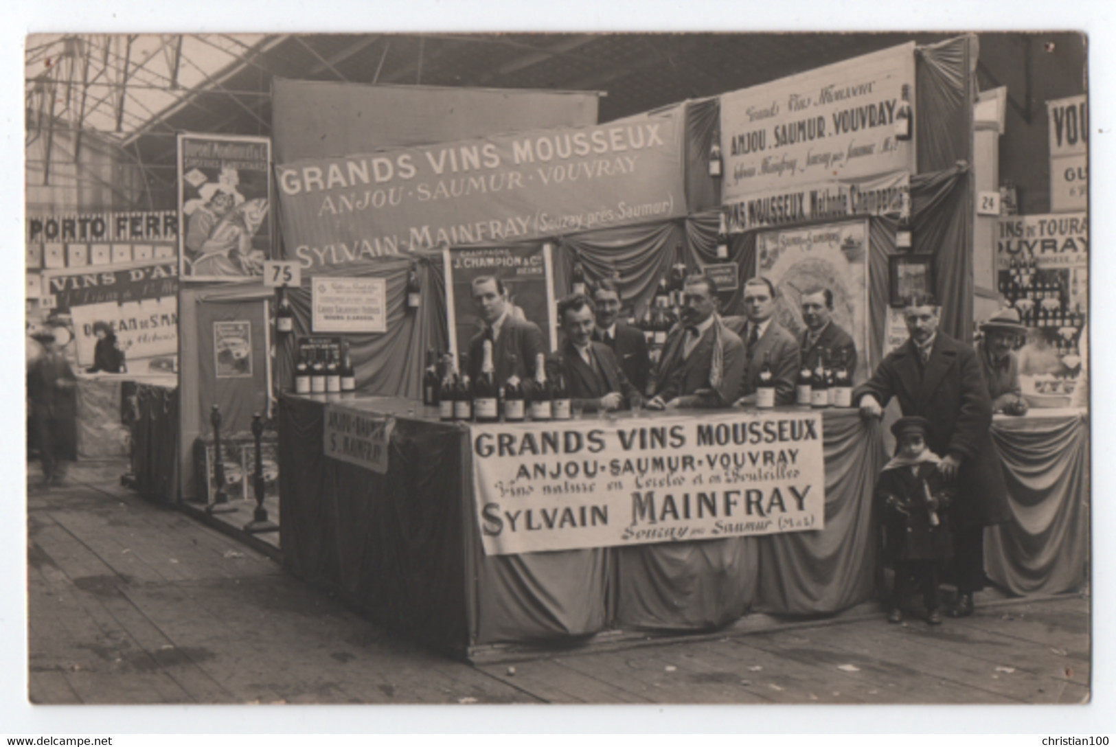 SOUZAY (49) PRES SAUMUR : STAND VINS MOUSSEUX DE SYLVAIN MANFRAY (ANJOU VOUVRAY SAUMUR)- FOIRE DE LILLE 1928 -zz R/V Zz - Otros & Sin Clasificación