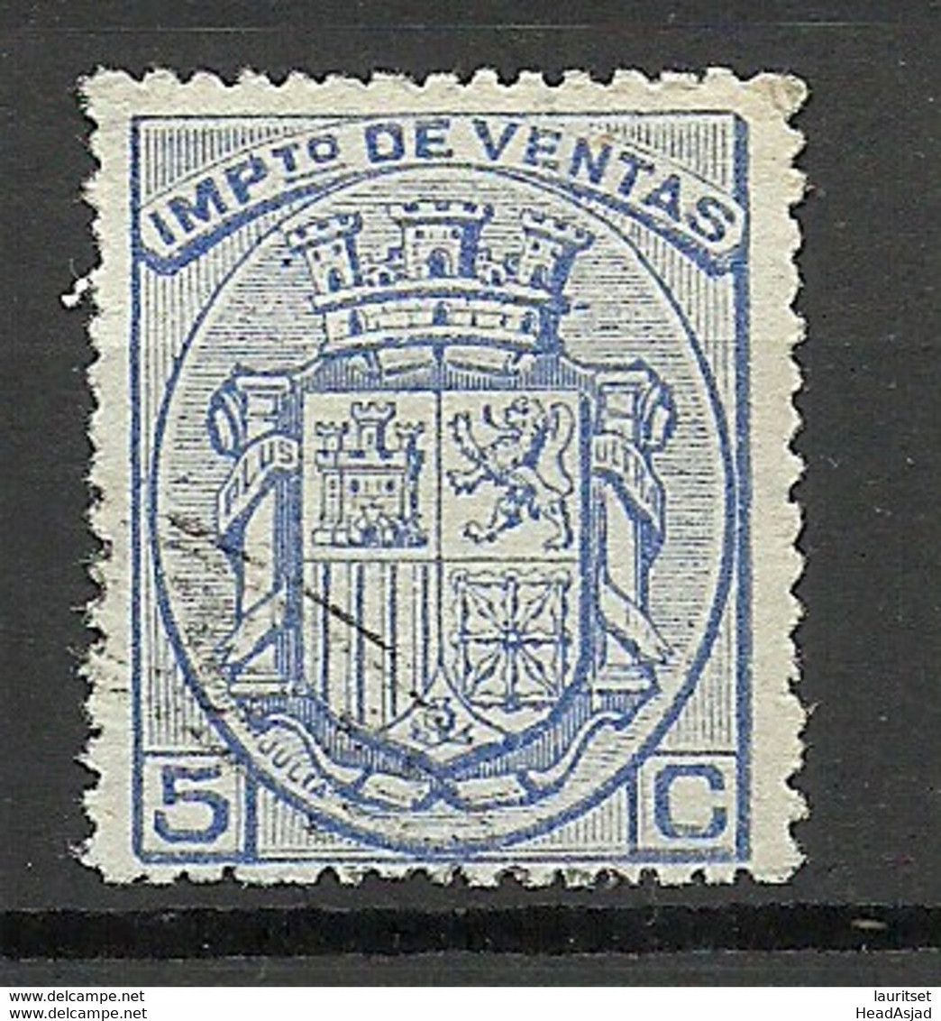 SPAIN Spanien Espana Tax Revenue Imposto De Ventas 5 C. O - Postage-Revenue Stamps