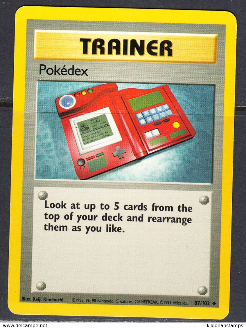 Pokedex 1999 Base Set, NM, 87/102 - Other & Unclassified