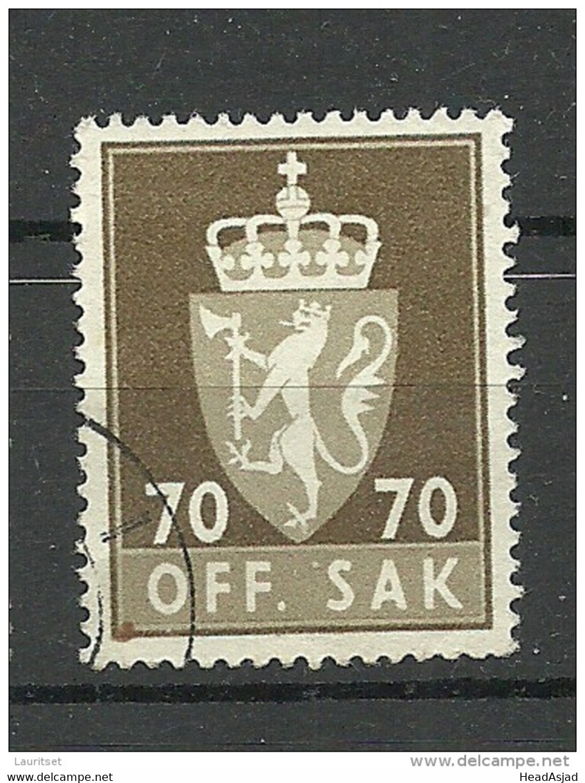 NORWAY Norwegen 1955/73 Dienstmarke Michel 80 O - Fiscaux