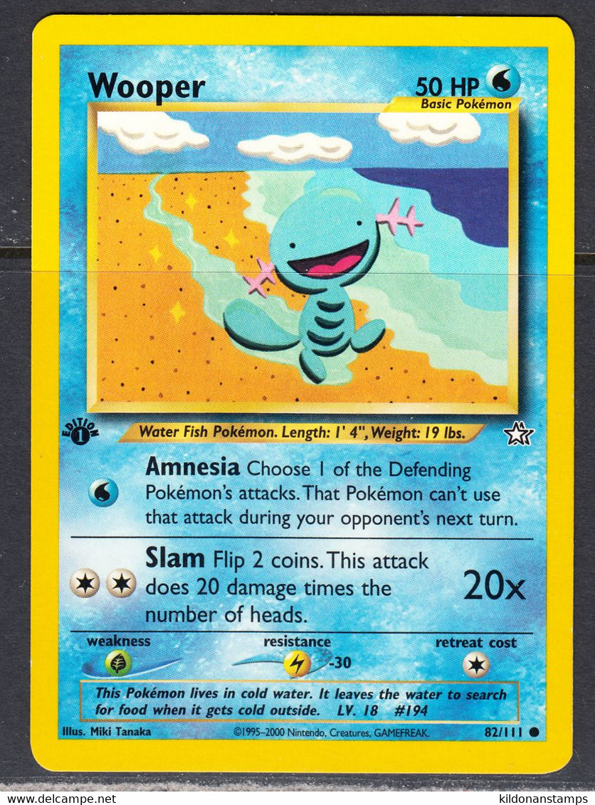 Wooper 2000 Neo Genesis, 1st Edition, NM, 82/111 - Other & Unclassified