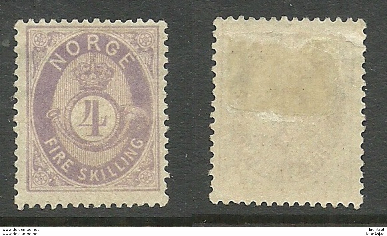 NORWAY Norwegen 1873 Michel 19 * - Ongebruikt