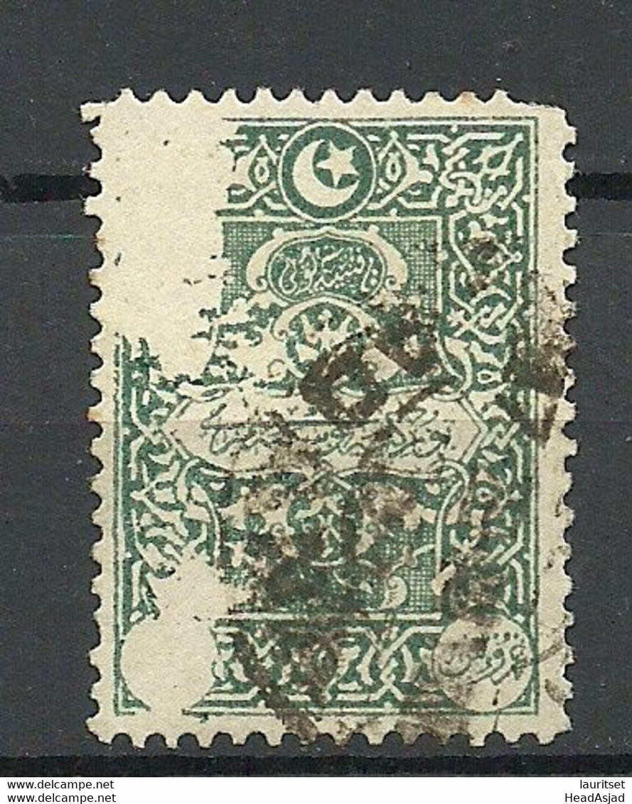 TÜRKEI Turkey 1922 Michel 47 O Variety ERROR = Partly Missing Printing Color Portomarke Postage Due - Timbres-taxe