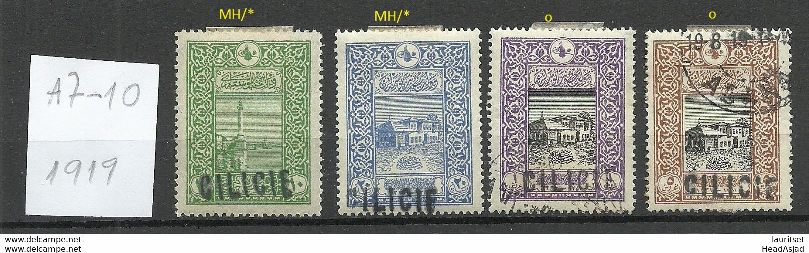 CILICIA Cilicien TÜRKEI Turkey 1919 Michel A 7 - 10 */o - 1920-21 Anatolie