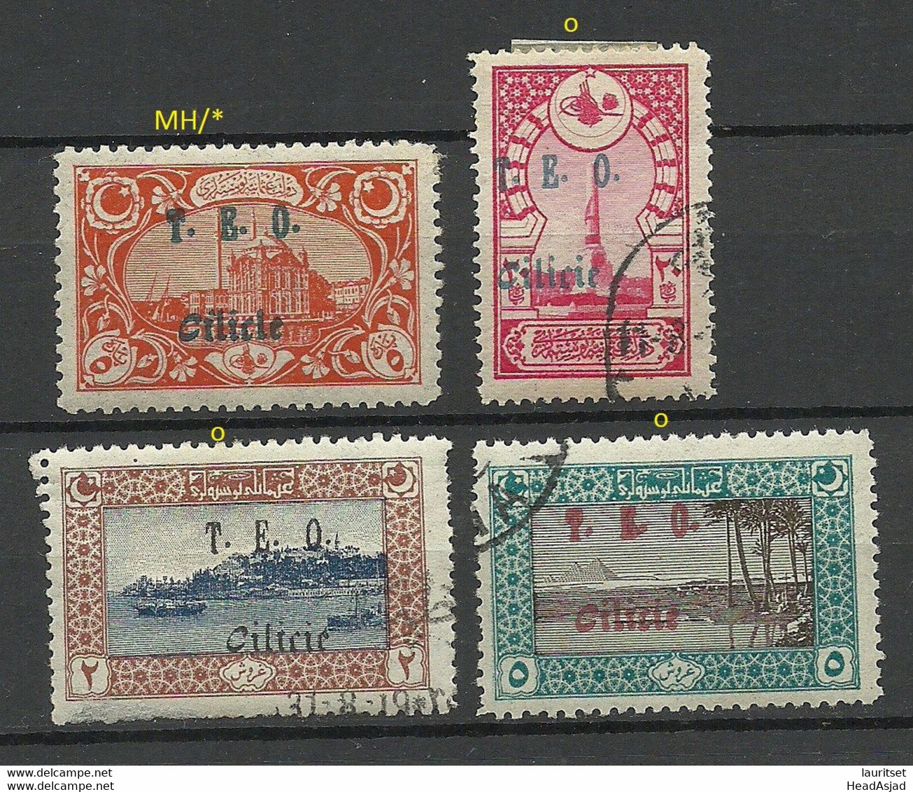 CILICIA Cilicien TÜRKEI Turkey 1919 Michel 57 & 59 - 61  */o - 1920-21 Anatolie