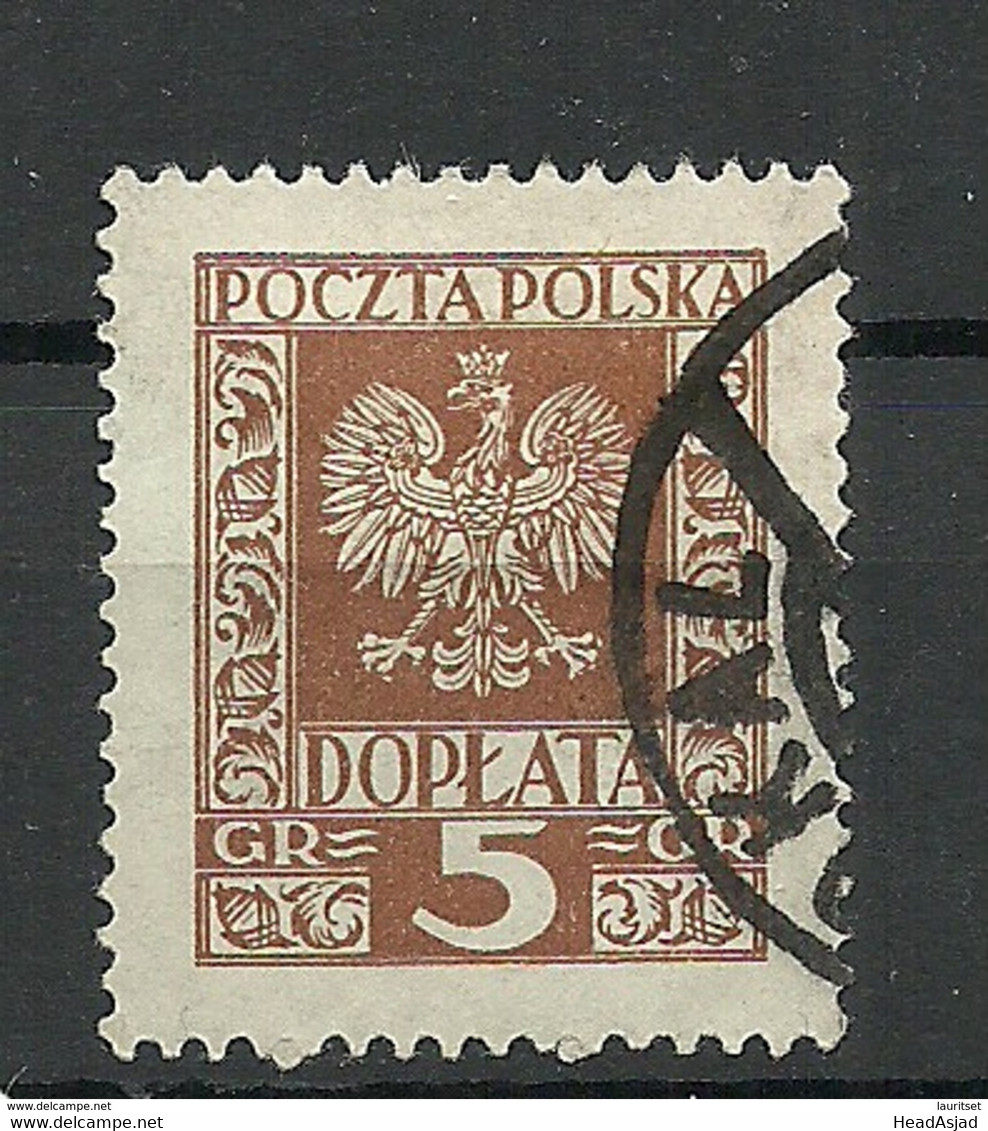 POLEN Poland 1951/53 Porto Postage Due Doplata 5 Gr. O - Taxe