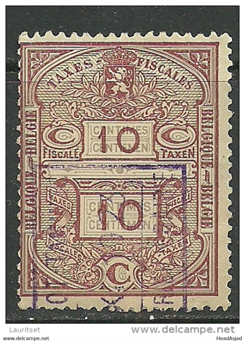 Belgien Belgium Old Fiscal Stamp Reveue Tax Steuermarke O 1923 - Stamps