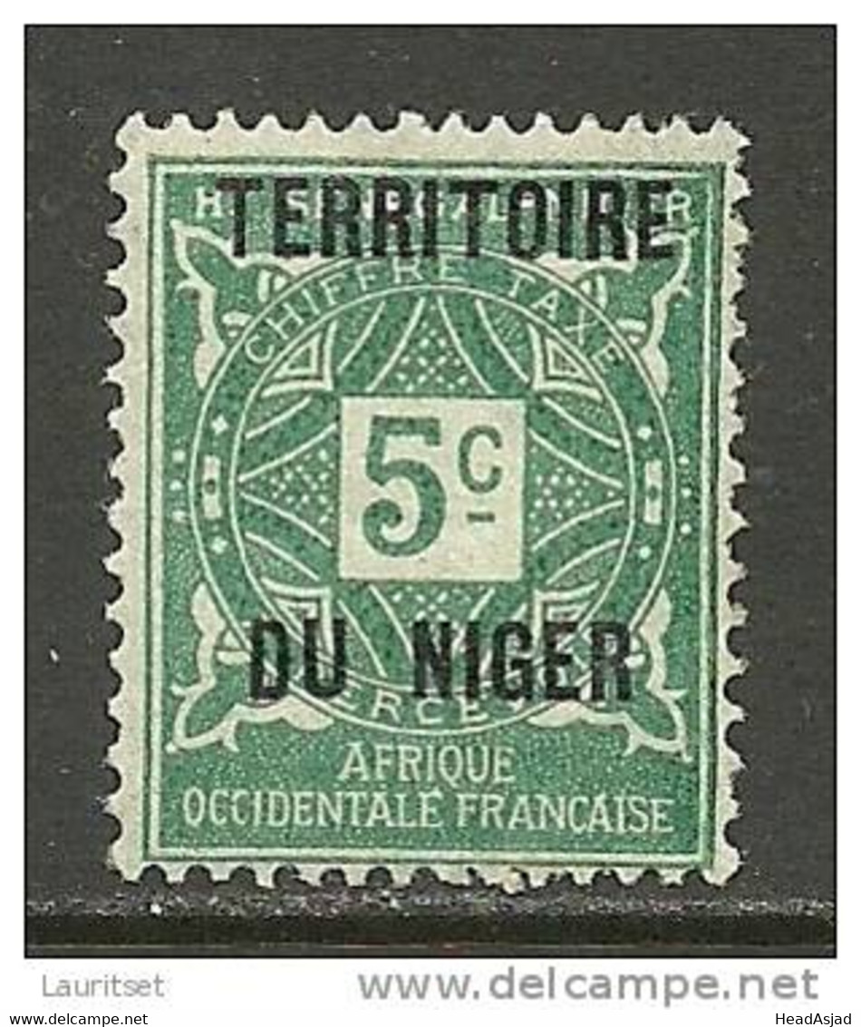 France Colony Territoire Du Niger Chiffre Taxe Revenue Stamp * - Otros & Sin Clasificación
