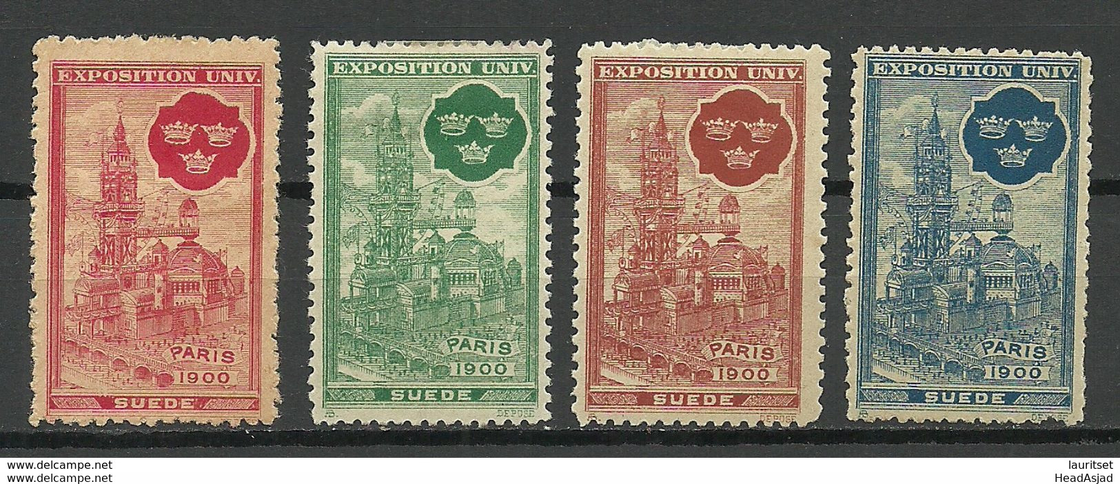 France 1900 EXPOSITION UNIVERSELLE Pavillion Suede Sweden MNH/MH - 1900 – Paris (France)