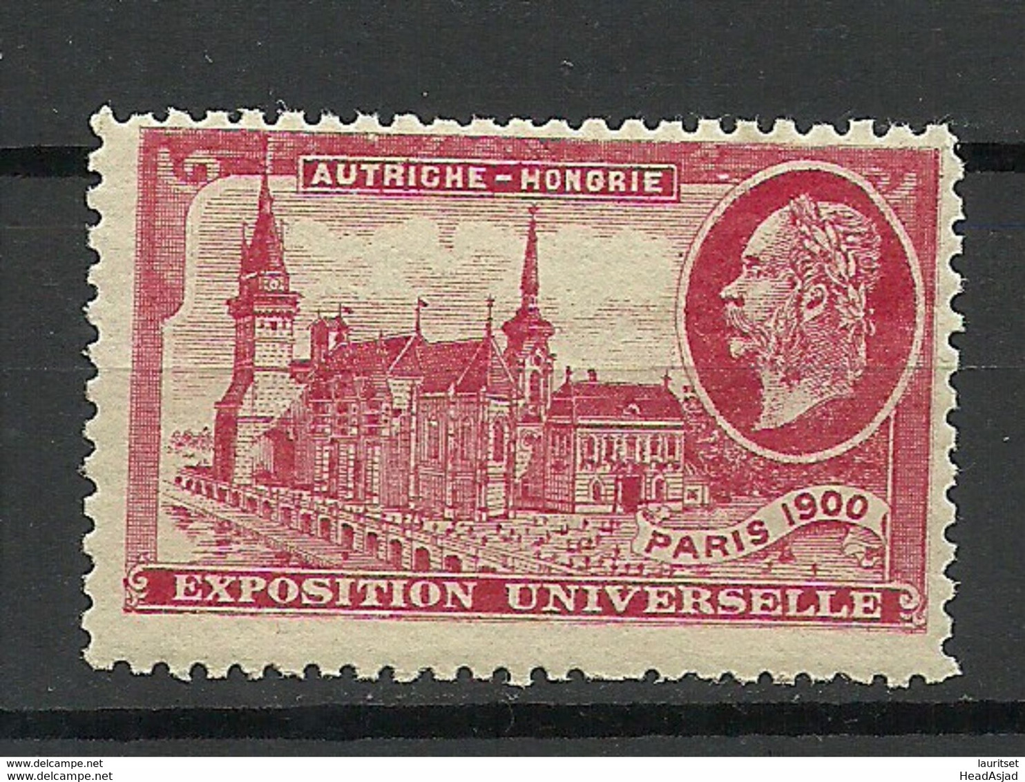 France 1900 EXPOSITION UNIVERSELLE Paris Österreich- Ungarisches Pavillion MNH - 1900 – Parigi (Francia)