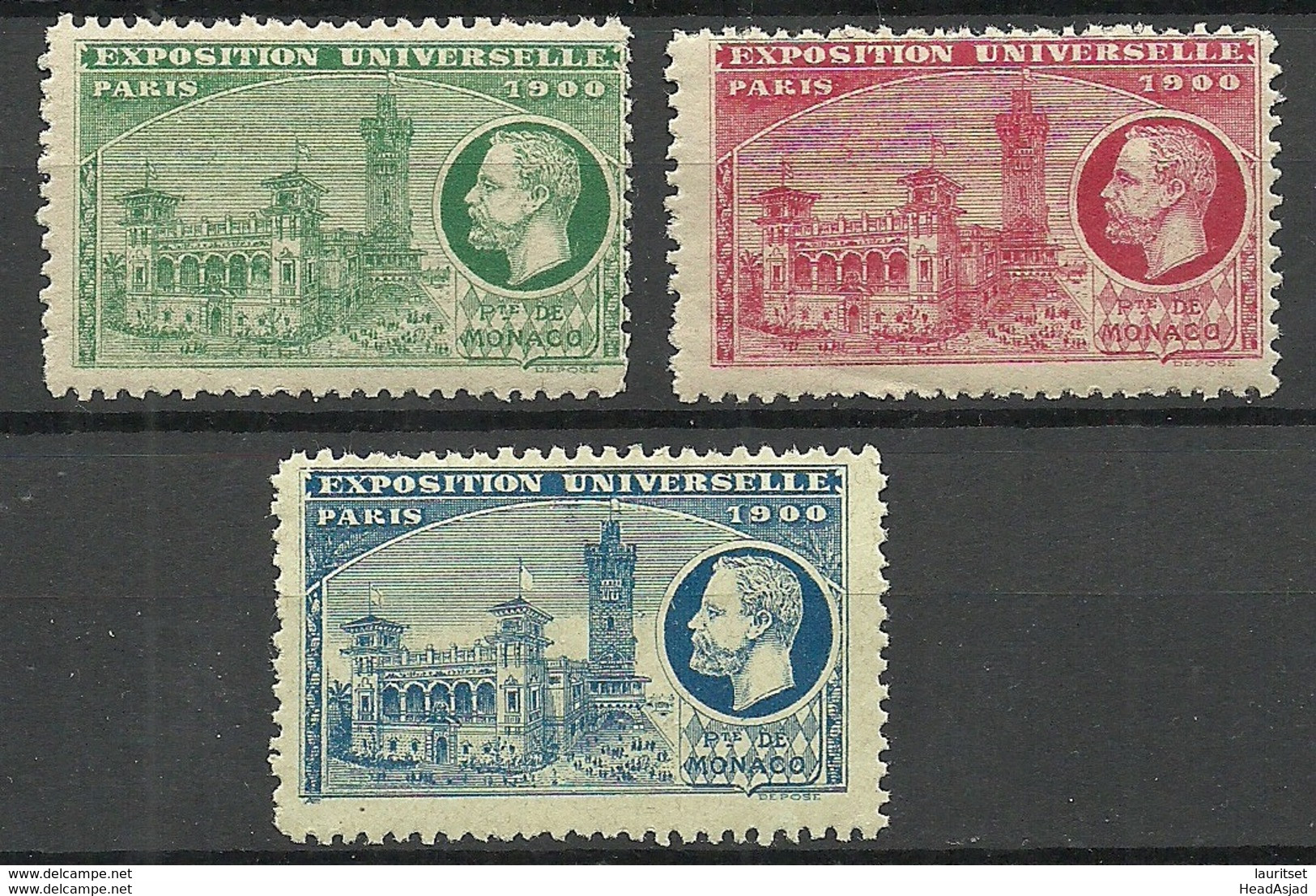 France 1900 EXPOSITION UNIVERSELLE Paris MONACO MNH - 1900 – Paris (Frankreich)