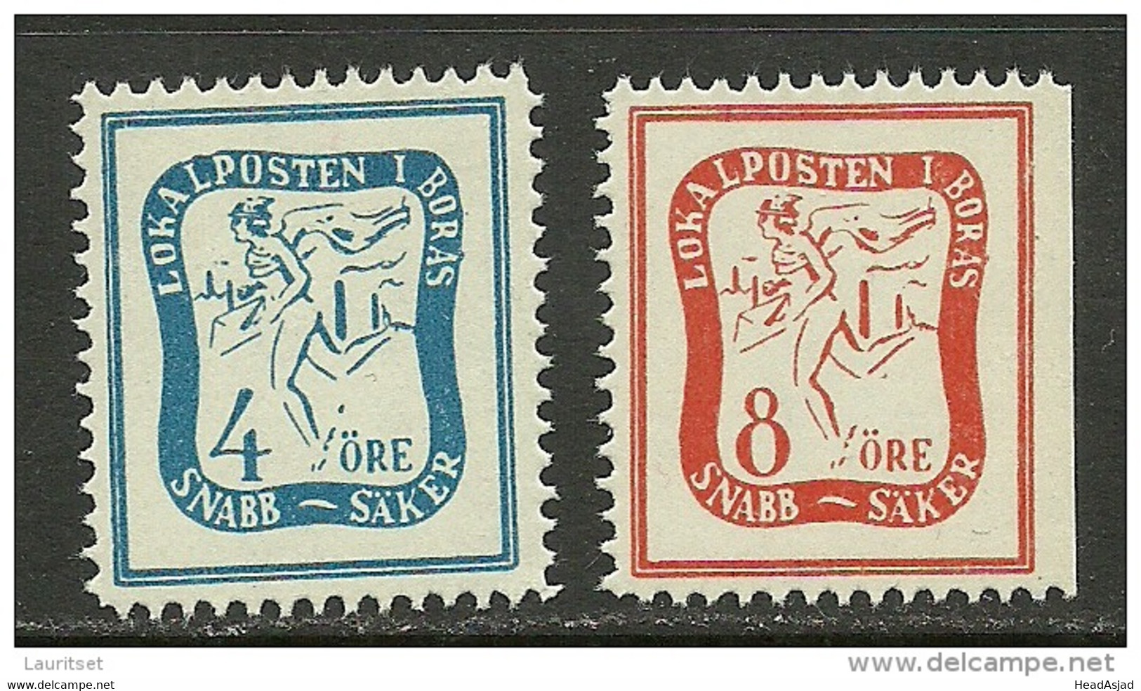 SCHWEDEN Sweden BORAS Stadtpost Local City Post MNH - Ortsausgaben