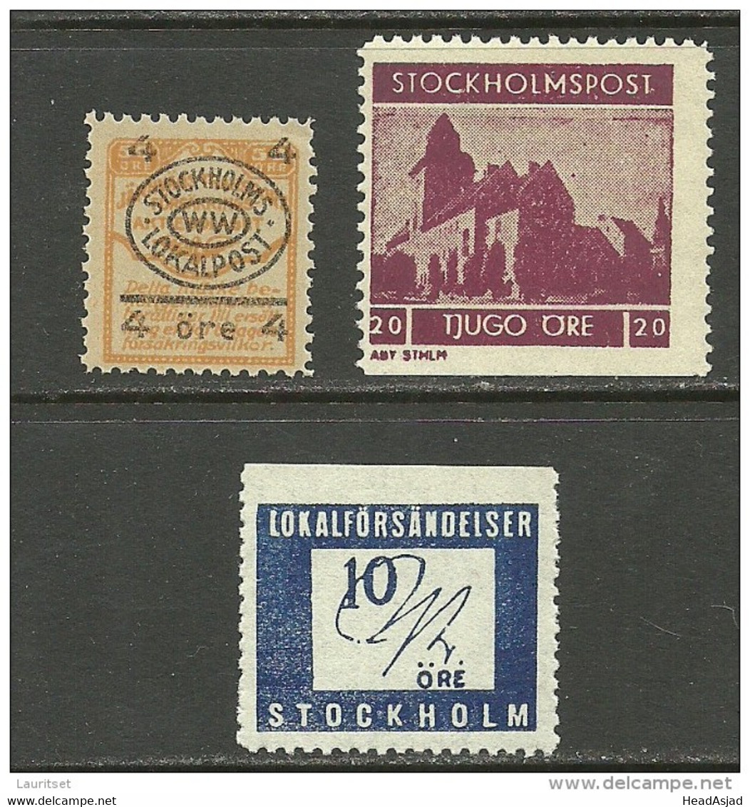 SCHWEDEN Sweden STOCKHOLM Stadtpost Local City Post MNH - Ortsausgaben