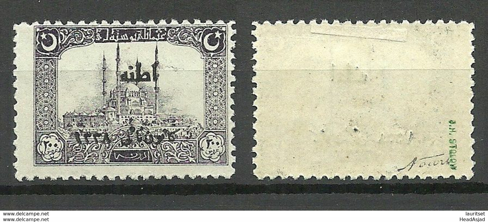 TÜRKEI Turkey 1922 Michel 785 Incl. Variety ERROR Inverted "C" * Signed Stolow Etc. - Ungebraucht