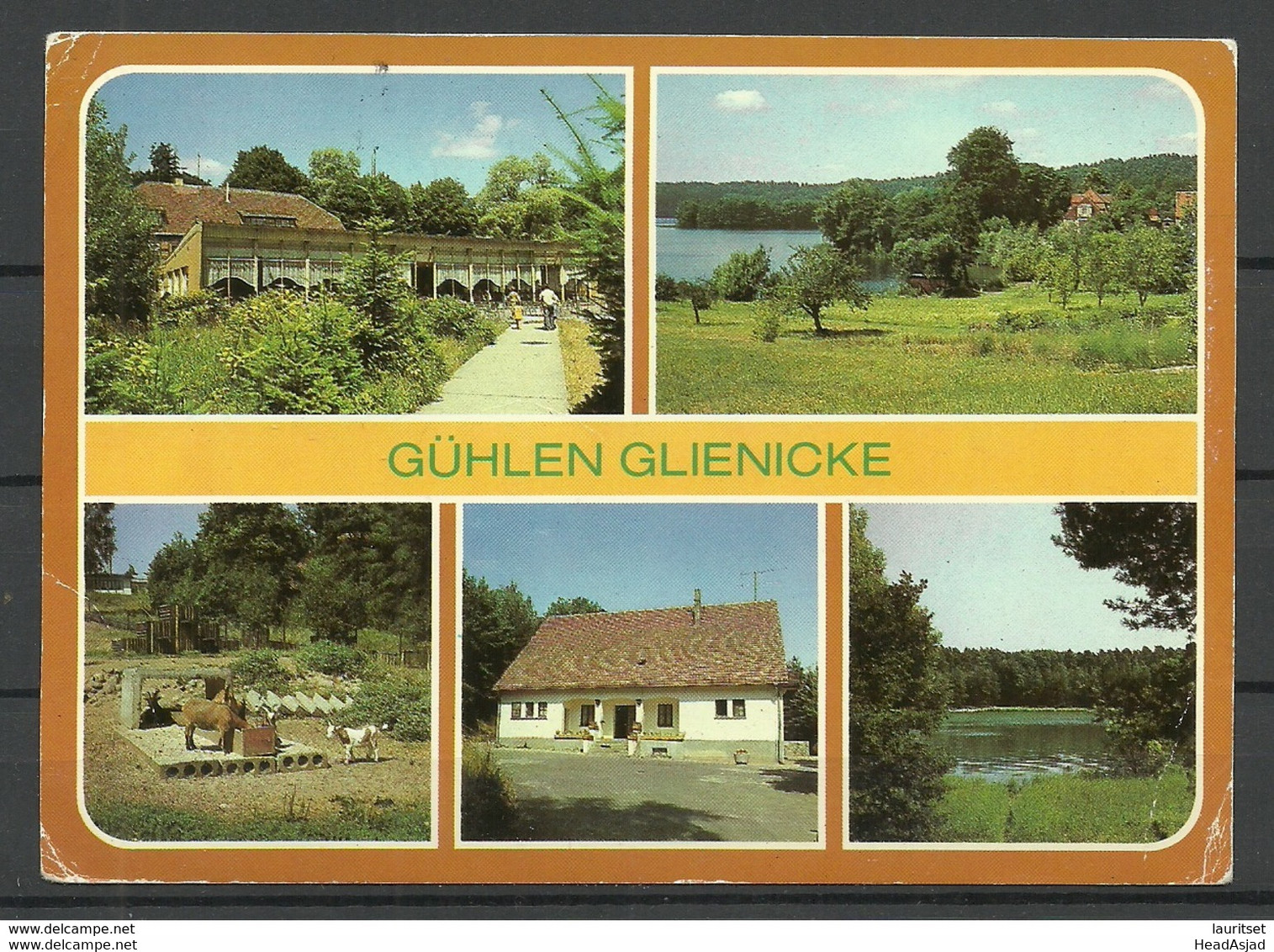 Deutschland DDR GÜHLEN GLIENICKE Kr. Neuruppin (gesendet 1990, Mit Briefmarke) - Glienicke