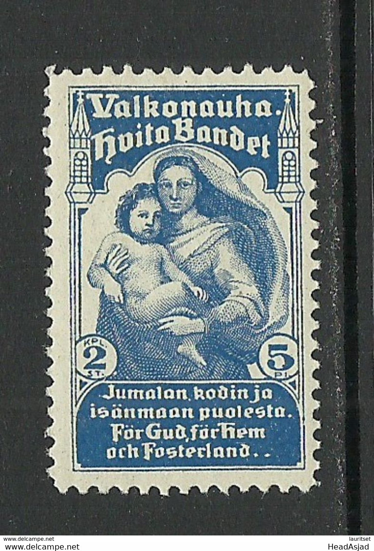 FINLAND FINNLAND Suomi Ca 1905 Charity Wohlfahrt White Ribbon Hvita Bandet Valkonauha MNH - Neufs