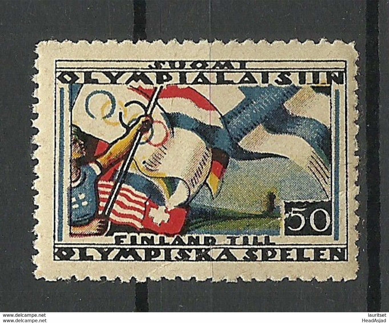 FINLAND 1928 Finland To Olympic Games ( Amsterdam ) MNH RRR - Ete 1928: Amsterdam