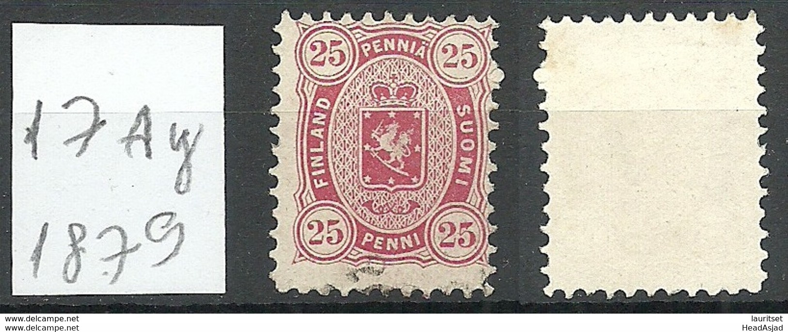 FINLAND FINNLAND 1879 Michel 17 A Y O - Neufs