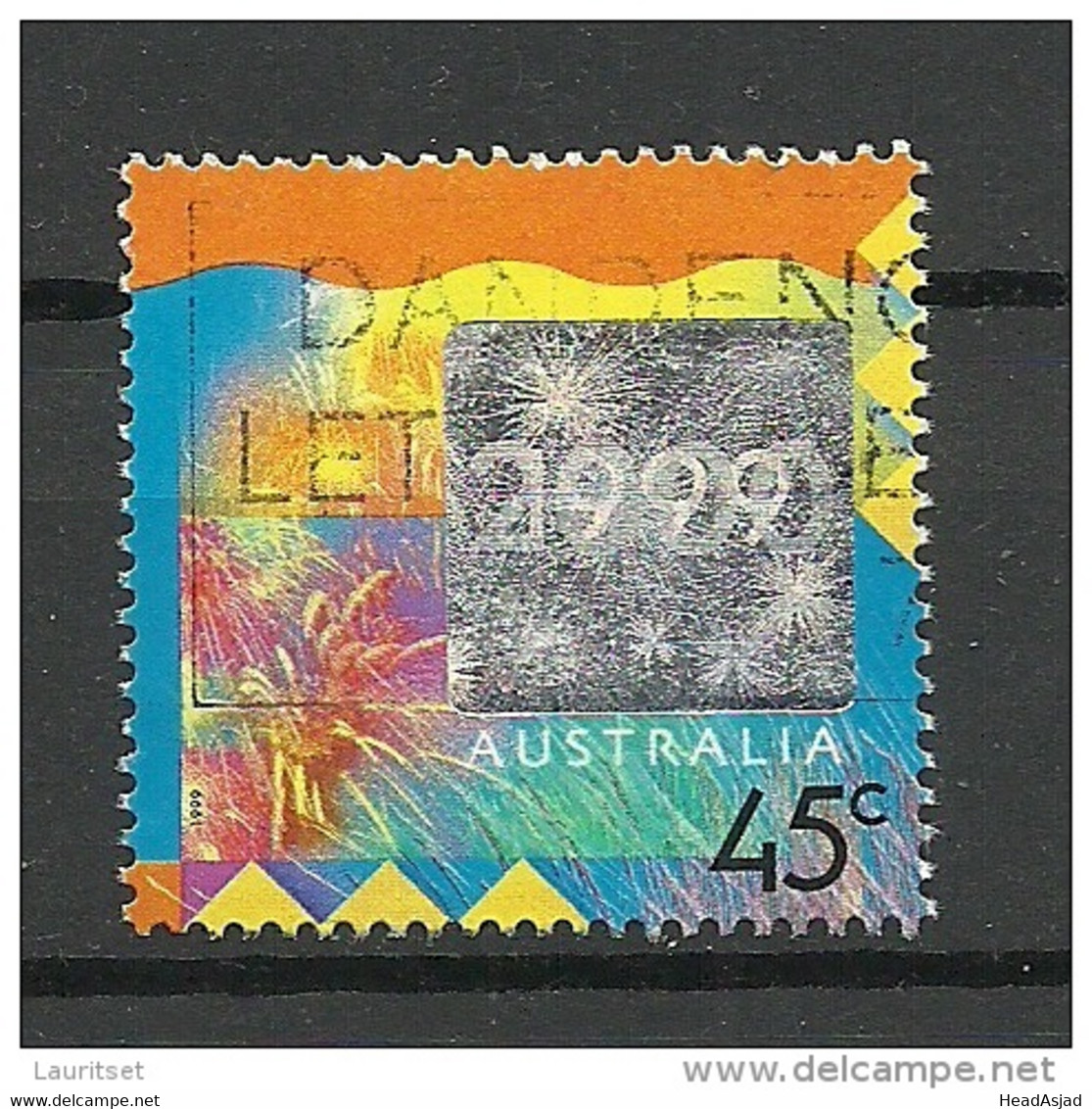 AUSTRALIA 1999 Millennium Mit Hologrammfolie Michel 1868 O - Hologramme